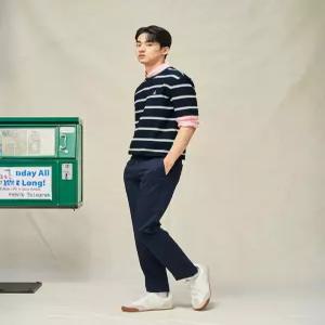 빈폴 멘 여름 치노 슬림 팬츠 네이비 BC5321E02R 코튼 치노팬츠 E02R 4869204
