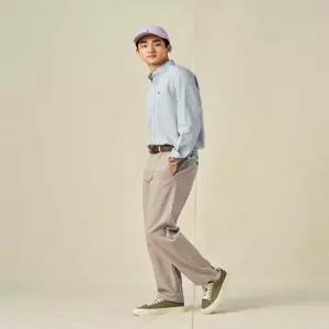 빈폴 멘 헤링본 레귤러 팬츠 베이지 BC5221C 코튼 치노팬츠 C 4768896