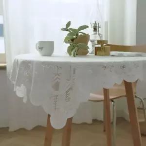 감성 레이스 식탁보 테이블보 3size/플라워 예쁜 책상깔개 촬영천 (WD7164A)