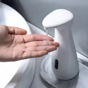 화이트 자동 센서 손 세정기 스마트 워시 핸드 ABS 방수 욕실용
