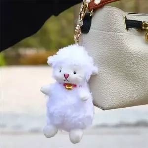부드러워양 양인형 인형키링 키체인 자동차 열쇠고리 열쇠고리 키홀더 (WC55EBA)