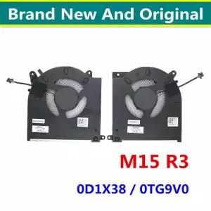 컴퓨터 CPU 냉각 팬 DELL M15 R3 0D1X38 0TG9V0 EG50061S1-C080-S9A EG50061S1-C070-S9A 쿨러 선풍기 라디