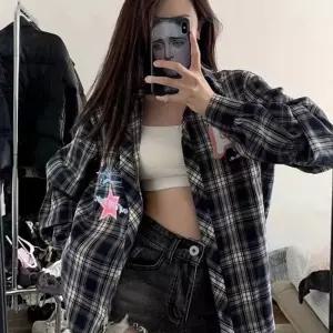 줌바남방 웨어 운동 댄스복 스포츠 의상 상의 체크 줌바웨어