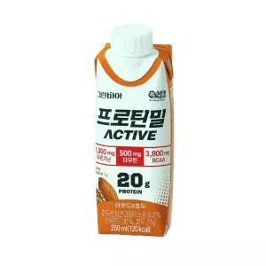정식품 프로틴밀 액티브 아몬드와호두 250ml 36팩