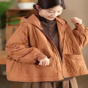 블랙팬서 캐주얼 여성 면 후드 패딩 코트 누빔 따뜻스트링 솜저고리 OPH1