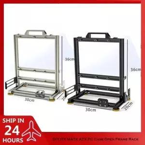 MOD 게이머 캐비닛 DIY ITX MATX ATX PC 케이스 프레임 랙 워터쿨러 데스크탑 컴퓨터 게임 섀시 수직