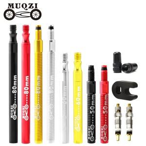 MUQZI 프레스타 밸브 익스텐션 키트, 자전거 튜브리스 익스텐더, 50mm, 2 개