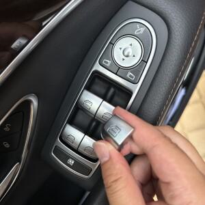 메르세데스 벤츠 W222 S-Class 2014-2019 용 단추 창 스위치 커버 교체 부품, 내부 액세서리