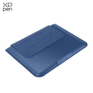 휴대용 스탠드가있는 XPPen 태블릿 슬리브 백 매직 드로잉 패드 12 인치 용 블루 컬러 가죽 스플래시 보호