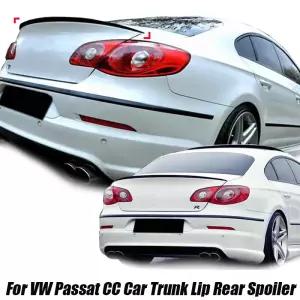 폭스바겐 VW 액세서리 파사트 CC 2009-2012 자동차 트렁크 립 리어 스포일러 부트 리드 글로스 블랙 소프트