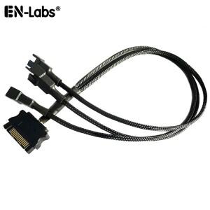SATA-3 핀 4 팬 슬리브 전원 분배기 케이블 어댑터, 몰렉스-TX3/TX4 (PWM) 12V PC 케이스 쿨러 Y 코드