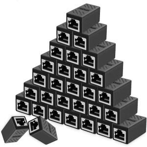 1/5/10/20pcs RJ45 커플러 이더넷 케이블 LAN 커넥터 Cat7 Cat6 Cat5e 연장 어댑터 여성-여성