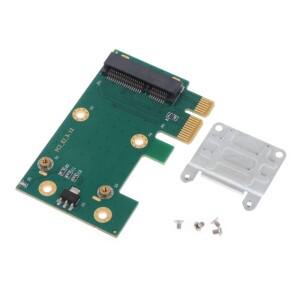 미니 PCIE to 무선 카드 PCI-익스프레스 와이파이 네트워크 어댑터, 그린 에디션 라이저 다리미 시트, 휴대