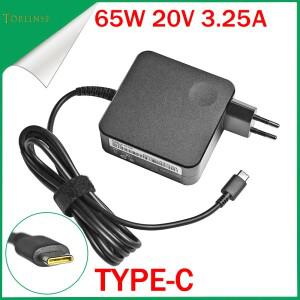 레노버 씽크패드 X1 카본 요가 X270 X280 T580 P51 P52s E480 E470 S2용 20V 3.25A 65W USB Type-C AC 노트