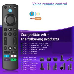 Fire TV Stick Cube와 호환되는 교체용 음성 리모컨 Lite 스마트