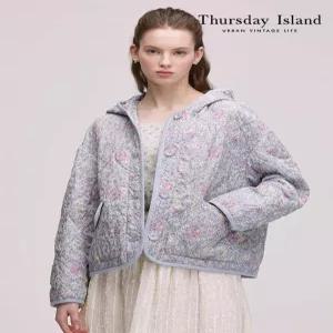 써스데이아일랜드Thursday Island 패턴 퀼팅 점퍼T242MJP132W2521686