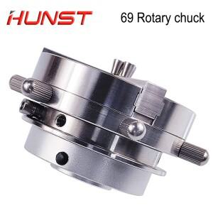 HUNST 자동 잠금 회전 부착 CNC 라우터 레이저 조각 기계  축 척  반지 팔찌 보석 마킹  D69