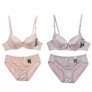 와이어 B컵브라 망사 레이스팬티 세트