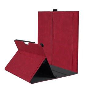 MICROSOFT SURFACE PRO 11 / 10 9 13 인치 케이스 포켓 및 스타일러스 홀더가 있는 멀티 앵글 뷰 포트폴리오 비즈니스 커버 타입 커버 키보드와 호환. (빨간색) vJF