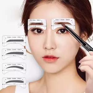 눈썹그리기 가이드 아치형 일자형 눈썹 눈썹다듬기 눈썹틀 일자눈썹 (WE109F3)