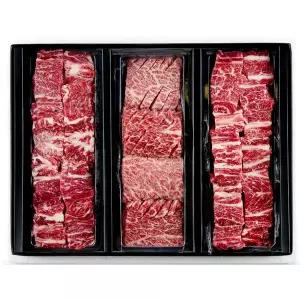 [좋은소식한우](강남점)농협안심한우 명품갈비세트 2.7kg (1+등급) 찜갈비(900g*2팩) 불(포)갈비(900g)(...