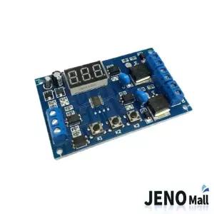 [골드스마일]12V 24V 2채널 2모드 FET 타이머 스위칭 릴레이 무소음 모듈 0초-999분 5A