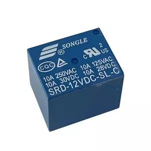 [골드스마일]SRD-12VDC-SL-C 12V 10A 5핀 C 접점 릴레이 (HAM3025) 부저 C SRD 전자부품