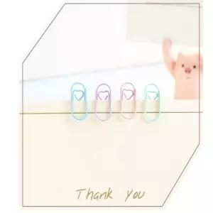 미니 하트 클립 페이퍼 종이 다꾸 청첩장 현금생활 Osd35Knc