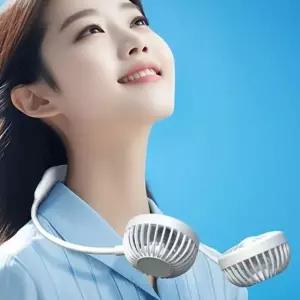 ( )자유로운 각도조절 무선 핸디형 휴대용 선풍기 목풍기