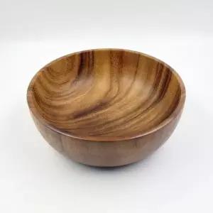 고급 아카시아 상사목 샐러드 볼 20cm