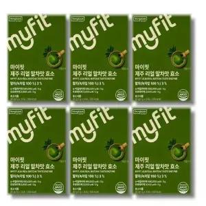 [건강나라] 동국제약 마이핏 제주리얼 말차라떼맛 효소 30포 6박스
