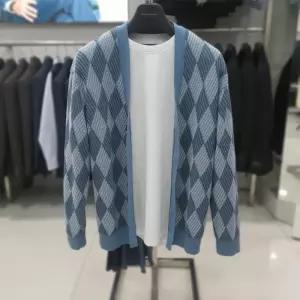 [파렌하이트]아가일 변형 패턴 가디건 FKUCA8331BL_DG