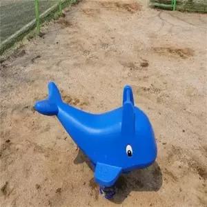 흔들말 돌고래 VK1156-3 어린이집 유치원 초등학교 아파트 야외 놀이터 흔들목마 흔들말 말타기놀이