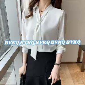 지스캇 봄 가을 리본 여성 블라우스 정장 하객룩 결혼식룩