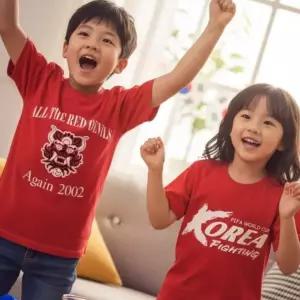 원스모어 붉은악마 깔끔 월드컵 티셔츠 패밀리룩