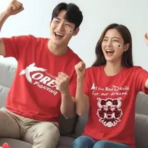 티셔츠 패밀리룩 원스 모어 붉은 악마 월드컵 가족 응원 축구 반팔티