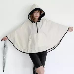 제이앤지니 CA-01 레인 캥거루 후두 롱 망또 바람막이 점퍼 케이프