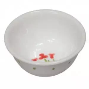 ( )붉은꽃 도자기 미니볼 9.7cm 대접 디저트 종지 앞접시 다용도 식기