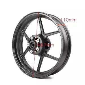 가와사키 ZX0R 400 ER6N Versys 650 Z000SX Z800 Z000 Z750/S 매트 블랙 용 오토바이 전륜 림