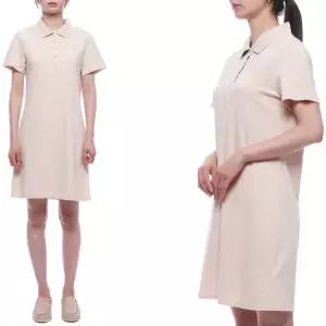 [롯데백화점]버버리 26SS 여성 폴로 셔츠 원피스 8120784 BEIGE MELANGE 26S