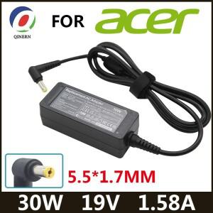 ACER Aspire One D255 D260 ZG5 ZA3 KAV60 NAV50T 전원 공급 장치 용 19V 1.58A 30W 5.5x1.7mm AC 노트북