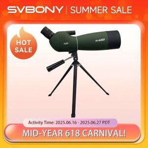필드스코프 SVBONY SV28 25 75x70 망원경 스포팅 스코프 강력한 단안 FMC BAK4 방수 조류 관찰 타겟 슈팅
