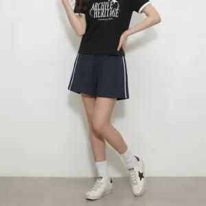 행텐틴즈 동백01 여아 레이스 디테일 숏 팬츠_네이비  14570-137-409-31-277