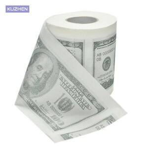 백 달러 빌 화장지 재미 $100 TP 돈 롤개그 선물