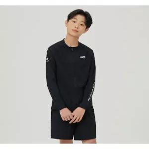 인스파이어 주니어 레저 집업 래쉬가드 세트 A4BB1BS82BLK