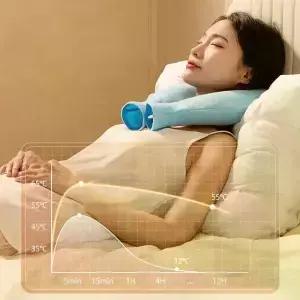 물로 채워지는 U자형 목 워머 걸 수 있는 방폭 손난로 온찜질 핫 워터 보틀 백
