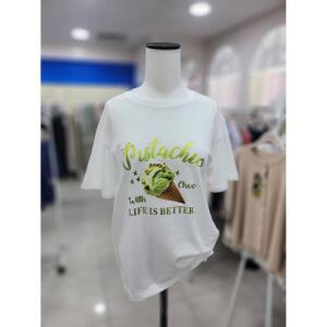 스테파니 세이브존08 호일 티셔츠  A25TS5242
