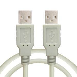 컴길 USB2.0 연장 케이블 수-수 1.8M 그레이 빠른 PC 외장하드 프린터 USB공유기 허브 연장선 연결선 AM-AF