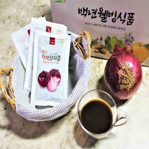 백년웰빙식품 직접 재배한 무안 빨간 양파즙 100포 100ml