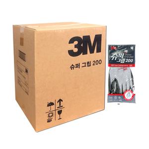 쓰리엠NBR코팅장갑 Medium 1박스 100켤레 슈퍼그립200